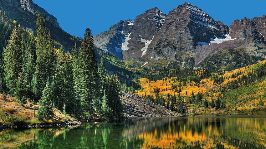 Colorado maroon bells hutan musim gugur pergi pada tahun 2020 Wallpaper HD