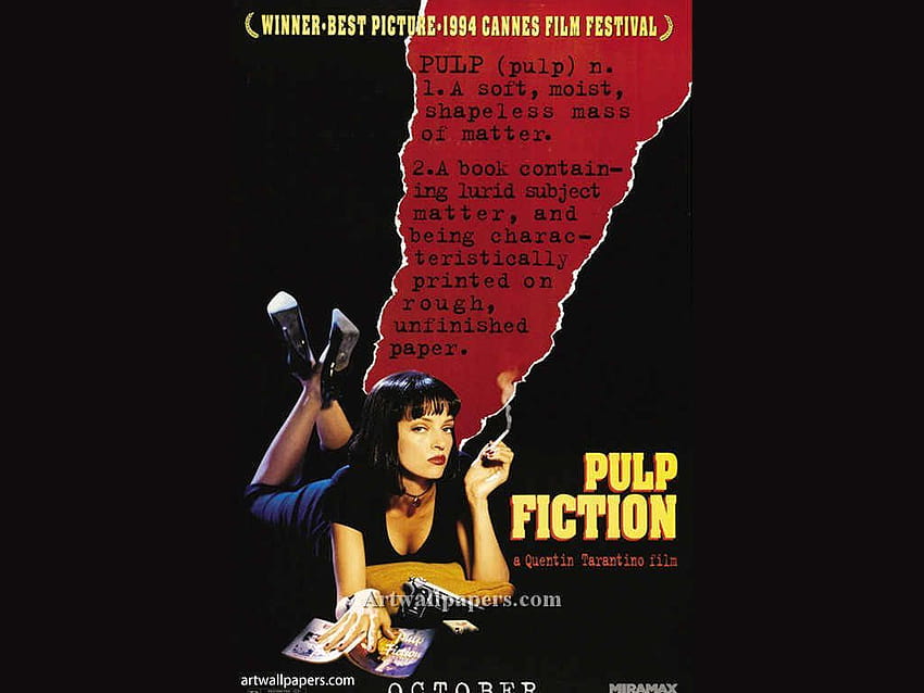 パルプ・フィクション : パルプ・フィクション、パルプ・フィクションの映画ポスター 高画質の壁紙