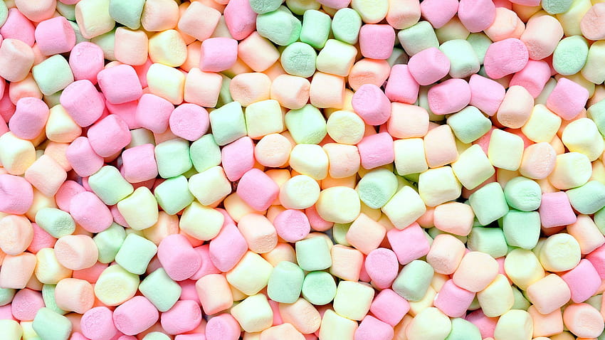 2048x1152 Cute Marshmallow, cartoon kawaii marshmallow HD wallpaper