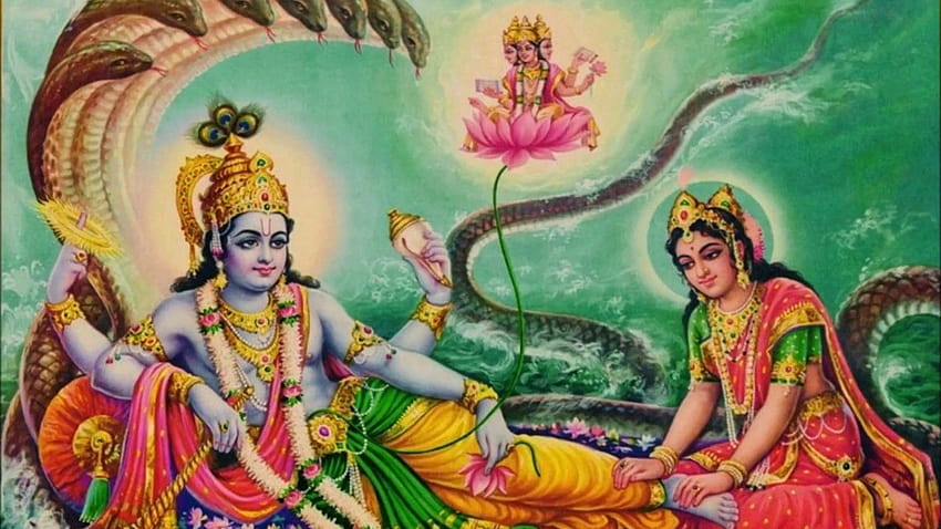 Laxmi Narayan, Lord Narayana HD-Hintergrundbild