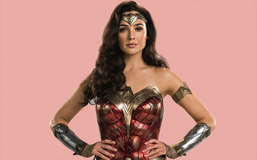 Gal Gadot Wonder Woman Ready, Superbohaterowie, Tła i Tapeta HD
