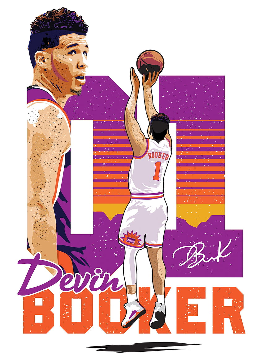 My new Devin Booker tee design. I've been working on this, devin booker suns iphone HD phone wallpaper