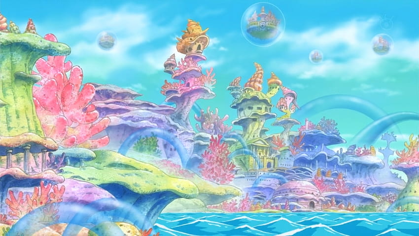 Ryugu Kingdom, one piece scenery HD wallpaper