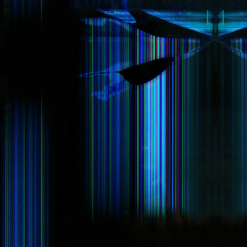Exemplo de telefone rachado Azul escuro Preto Motivo clássico, tela quebrada Papel de parede de celular HD