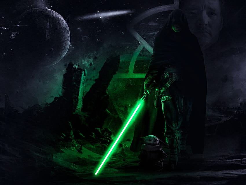 Guerra nas Estrelas, Luke Skywalker Mandaloriano papel de parede HD