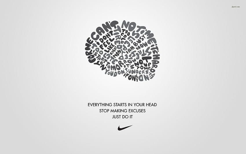 6 Nike Motivational, plus d'excuses Fond d'écran HD