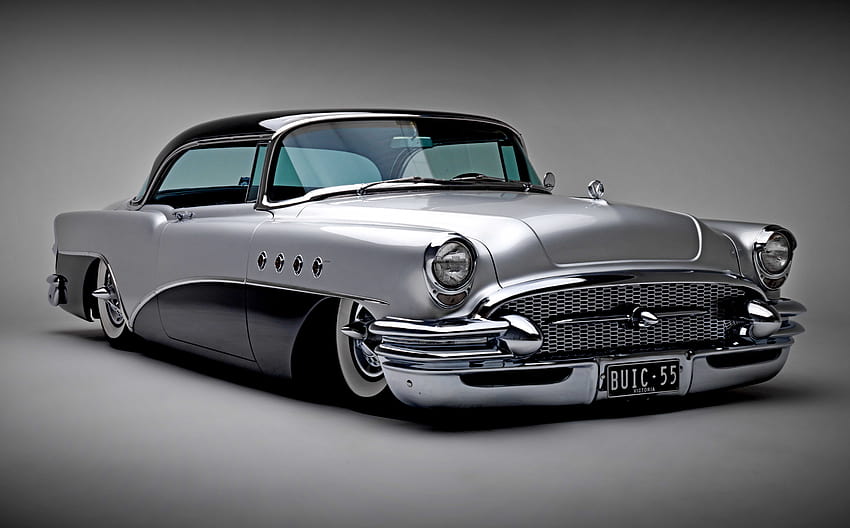 Classic Cars, Beauty and Muscle 55 Buick, vintage car HD wallpaper