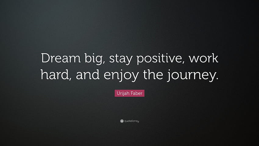 Urijah Faber Quote: “Dream big, stay positive, work hard, and HD wallpaper