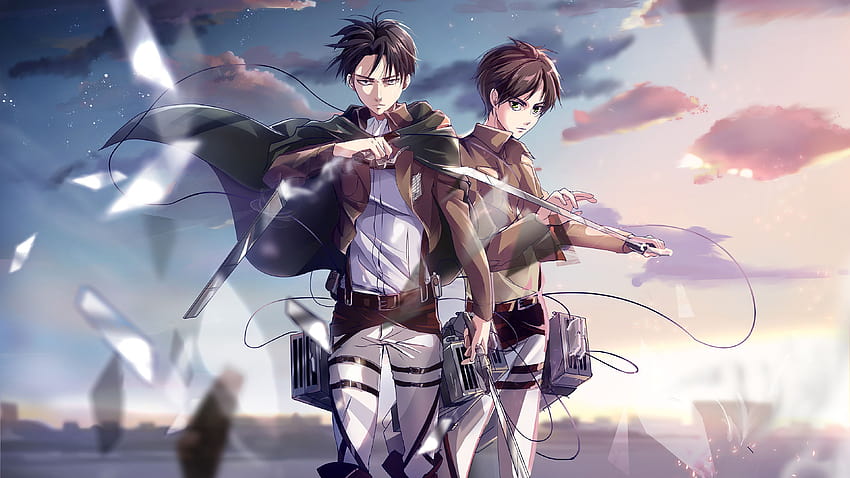 Levi und Eren Angriff auf Titan, Angriff auf Titan Anime PC HD-Hintergrundbild