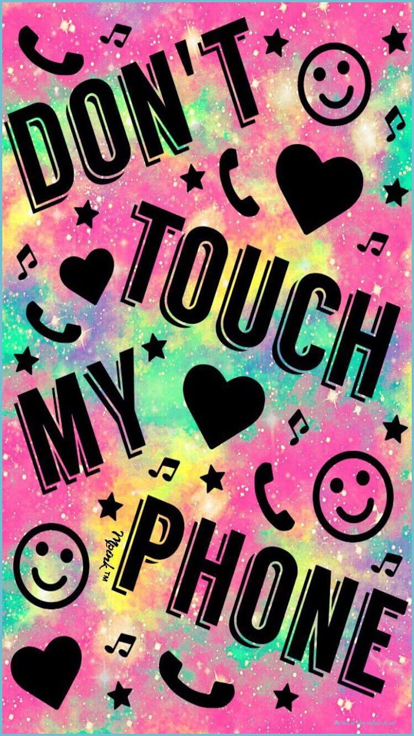 Nie dotykaj mojego telefonu Dziewczyno, nie dotykaj mojego telefonu komórkowego Tapeta na telefon HD