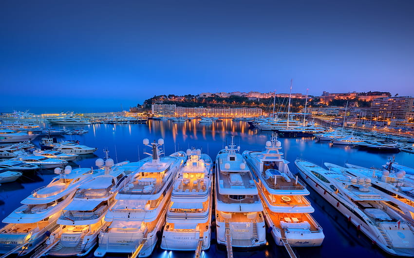 Monaco Seaport HD wallpaper