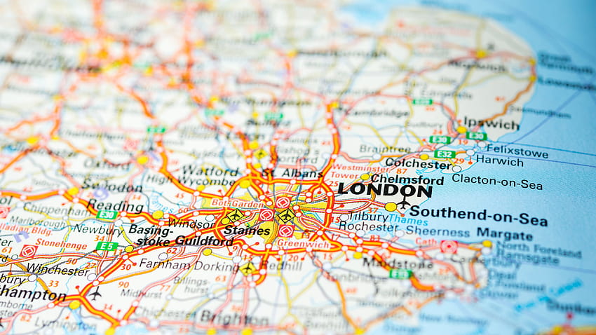 Map, England, London 3840x2160 U , england map HD wallpaper