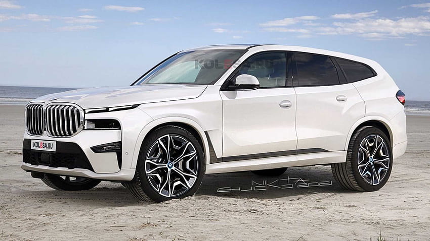 최신 스파이 샷 이후 렌더링된 2023 BMW X8은 완전히 이상해 보입니다. HD 월페이퍼
