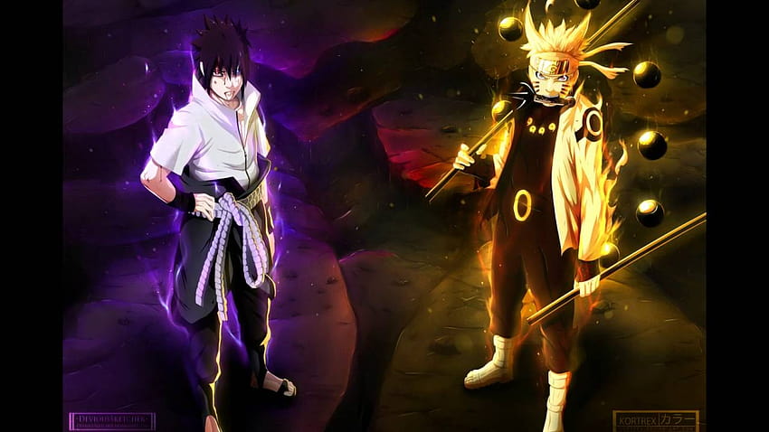 Temas de batalla de Naruto y Sasuke VS Kaguya fondo de pantalla