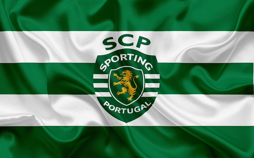 Sporting, klub sepak bola, Lisbon, Portugal, lambang, logo Sporting, klub sepak bola Portugis dengan resolusi 2560x1600. Kualitas tinggi, olahraga lisbon Wallpaper HD