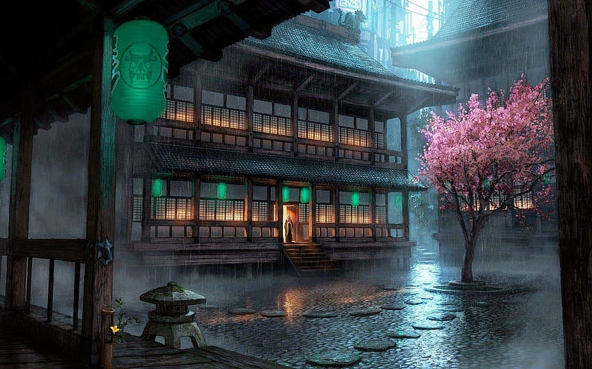 Блогът на Карате Кид: Град на бъдещето, древно доджо, самурайско доджо HD тапет