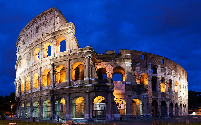 Coliseo de Roma, otoño de Roma fondo de pantalla