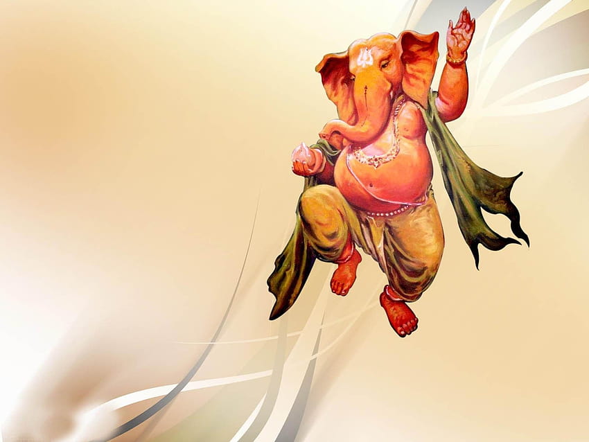 Tanzender Ganesha auf Ganesh Chaturthi HD-Hintergrundbild