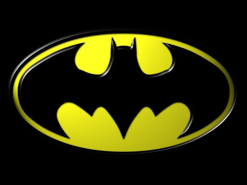バットマンのロゴ、クリップアート、クリップアート、黄色のバットマンサイン 高画質の壁紙