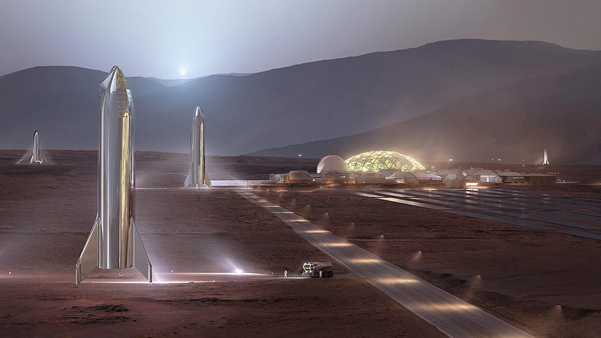 човешки Марс:, космическа колонизация HD тапет