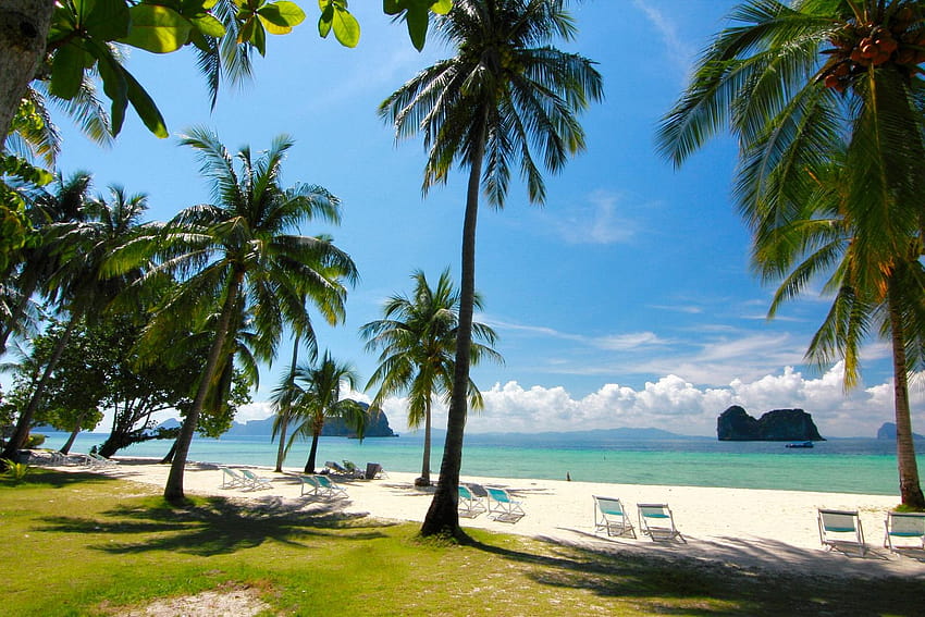 ภาคใต้ที่ร้อนอบอ้าวของประเทศไทย: คำแนะนำเกี่ยวกับหมู่เกาะตรัง ชายฝั่งเกาะเขตร้อนของปานามา วอลล์เปเปอร์ HD