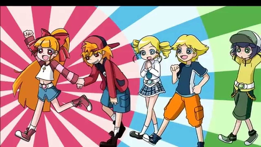 Semua untuk satu POWERPUFF GIRLS y ROWDYRUFF BOYS, anime anak laki-laki gaduh Wallpaper HD