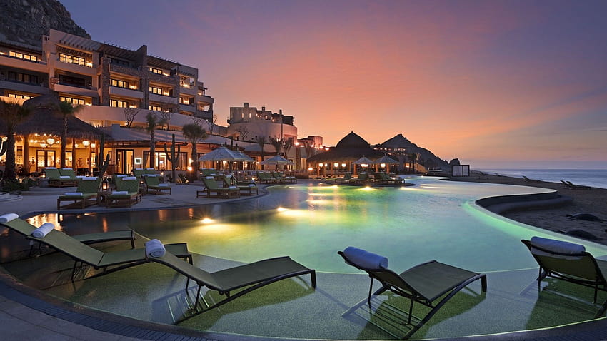 Cabo San Lucas, Mexiko, Resort, Hotel, Sonnenuntergang, Sonnenaufgang, Pool, Sonnenliege, Licht, Reisen, Urlaub, Buchung, Reisen HD-Hintergrundbild