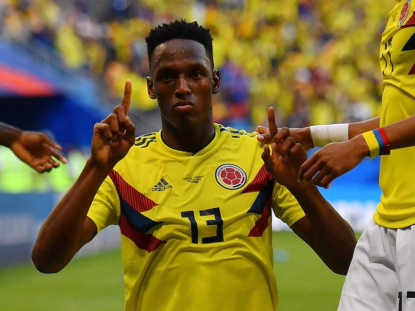 Senegal vs Kolumbien Spielerbewertungen: Yerry Mina liefert aber Radamel, Yerry Mina Kolumbien HD-Hintergrundbild