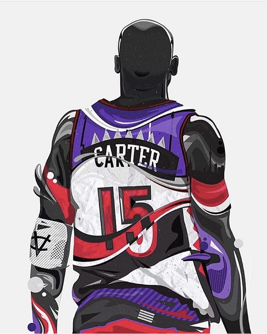 Vince Carter Art Basketball Playoffs Nba, nba art HD phone wallpaper