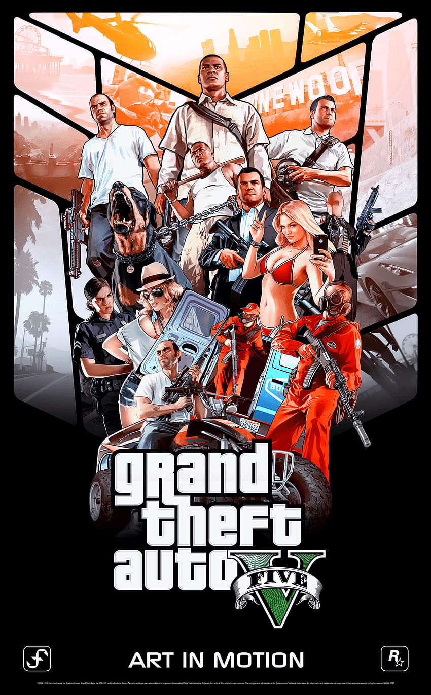 Grand Theft Auto Gta V Jeux, gta 5 Android Fond d'écran de téléphone HD