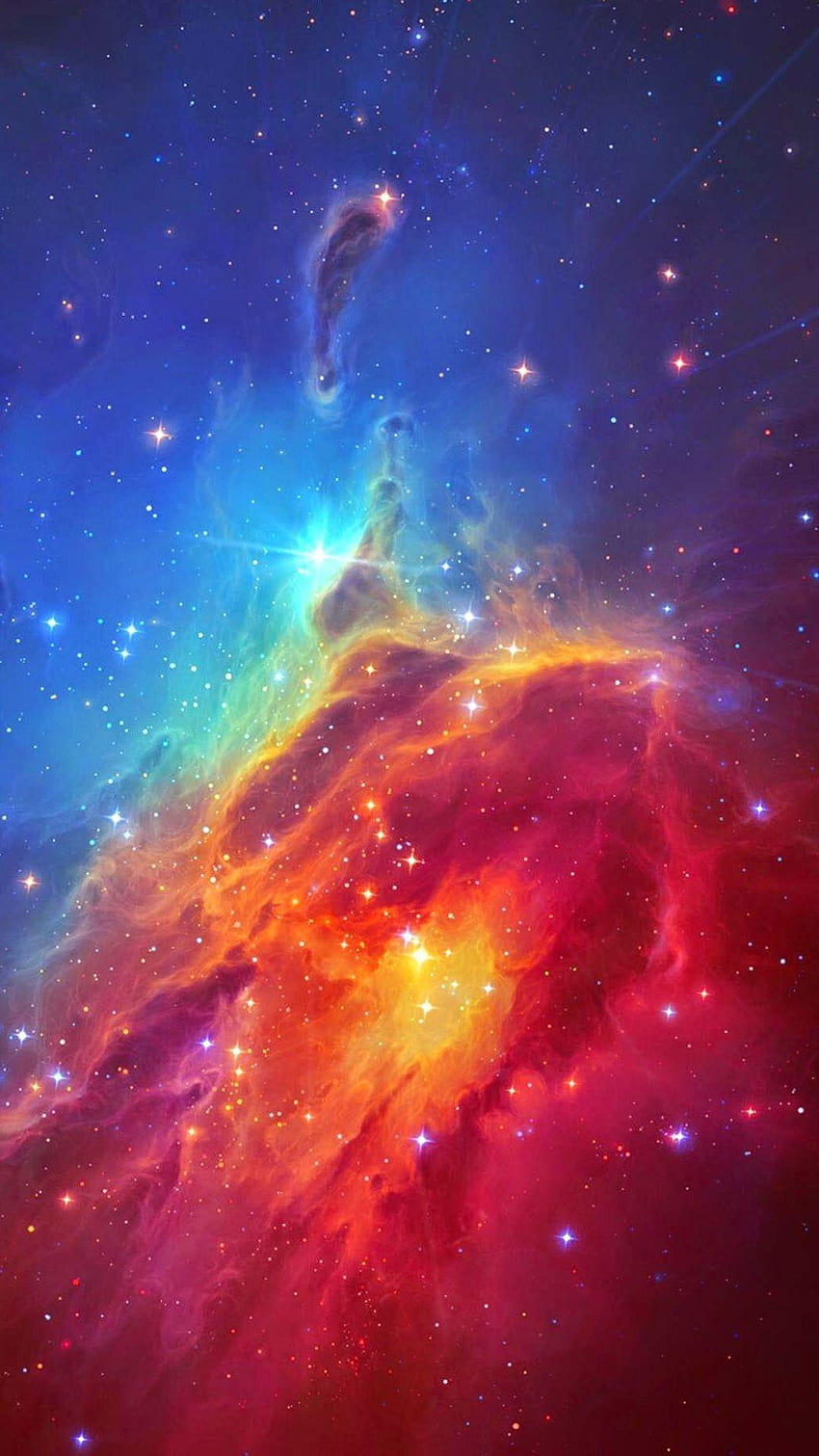 Stunning Colorful Space Nebula, nebula iphone HD phone wallpaper