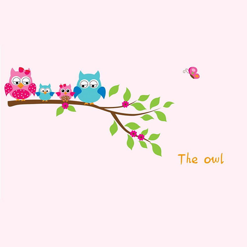 Cute Owls Group, owl cartoon cute HD phone wallpaper