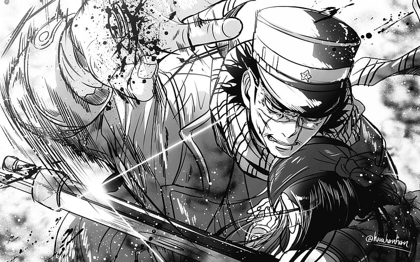 Saichi Sugimoto, protagonist, manga, golden kamuy HD wallpaper