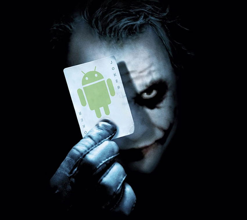 Android Robot Joker Card, robot Android blu Sfondo HD