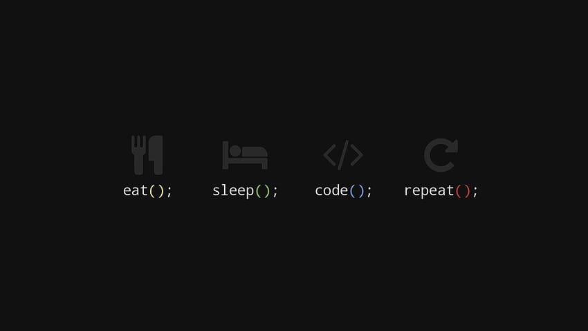 eat, sleep, code, and repeat logos, Eat Sleep Code Repeat, couple sleep HD wallpaper