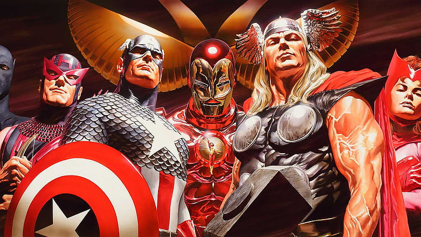 Alex Ross, Seni, Avengers, Marvel, Pahlawan Super, alex ross batman Wallpaper HD