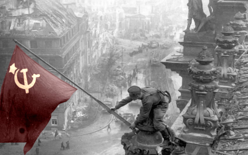 berlin, soviet flag HD wallpaper