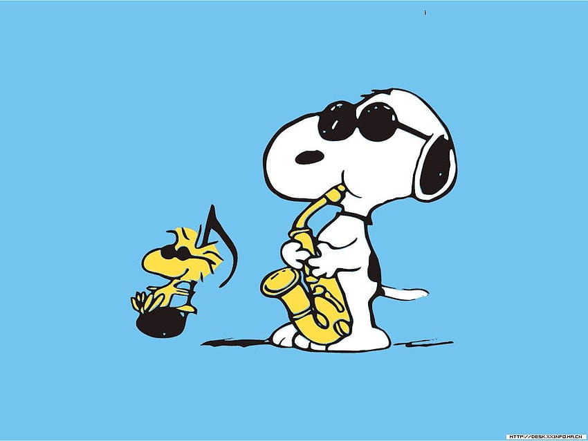 s de Snoopy, saxofón de Snoopy fondo de pantalla