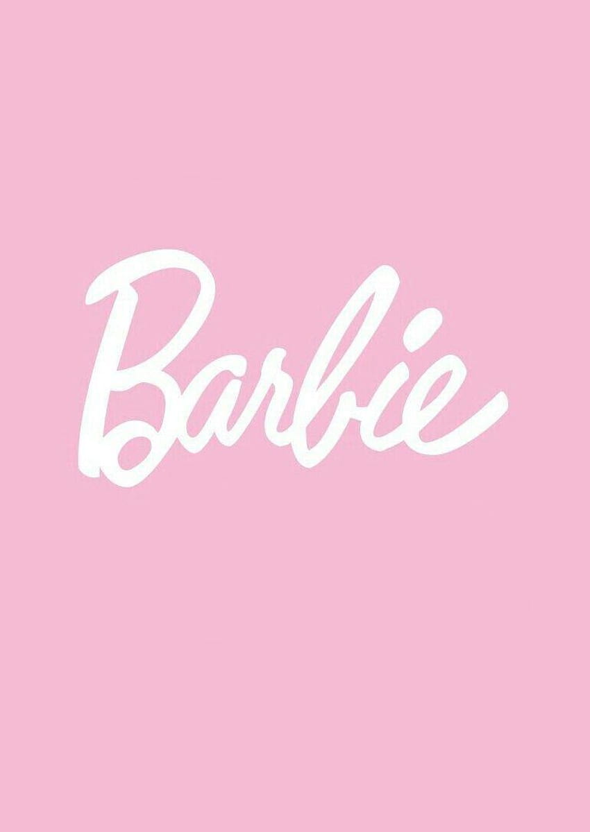ライトピンクのバービー、バービーのロゴ HD電話の壁紙