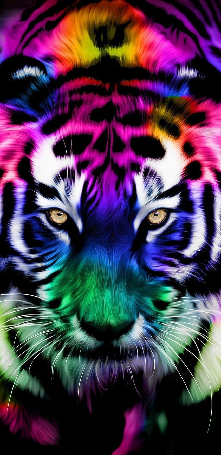 fioletowy tygrys Tapeta na telefon HD