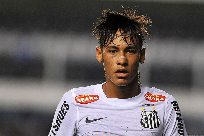 17 year old Neymar in Santos, neymar santos HD wallpaper