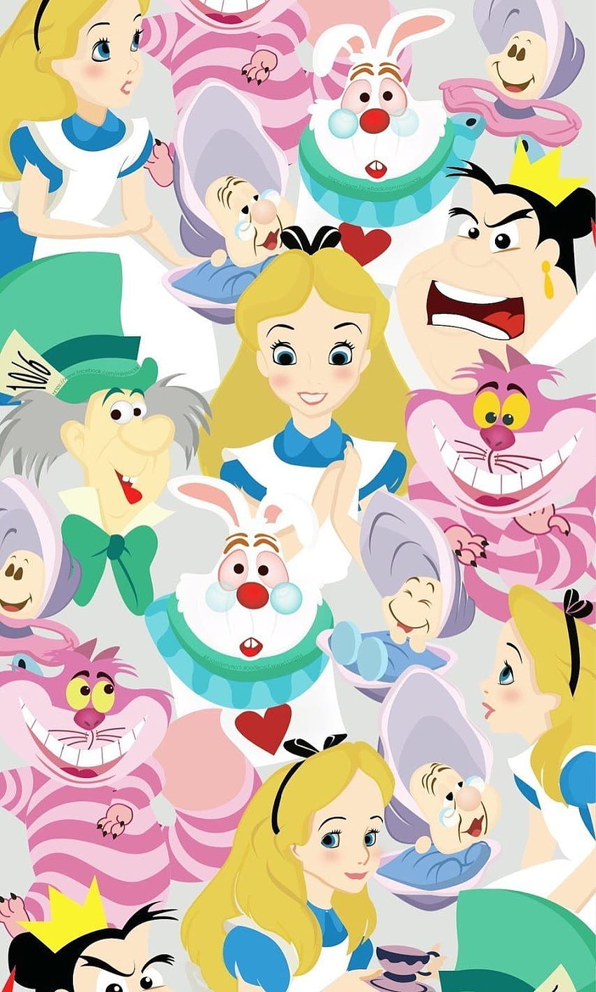 Disney Disney Алиса в страната на чудесата, естетика на Алиса в страната на чудесата HD тапет за телефон