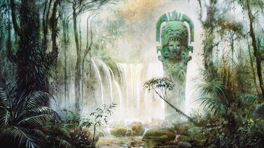 Misty Rainforest oleh Seb McKinnon pada tahun 2020 Wallpaper HD