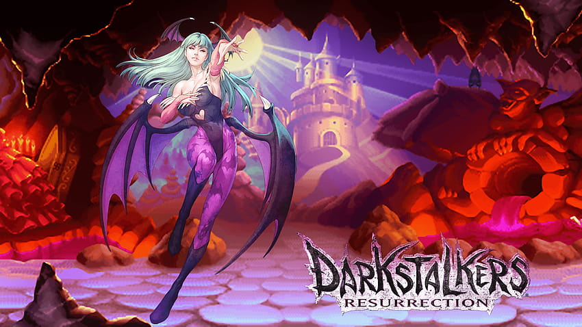 Darkstalkers Vampire Videospiel Morrigan Aensland Wings HD-Hintergrundbild