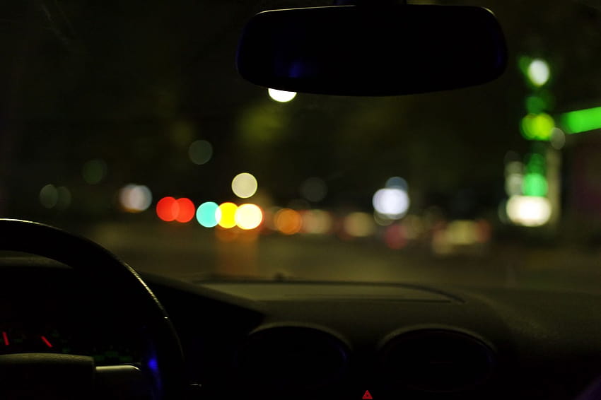 City Night Road Street Blur Lights Carro Veículo Urbano, carro desfocado papel de parede HD