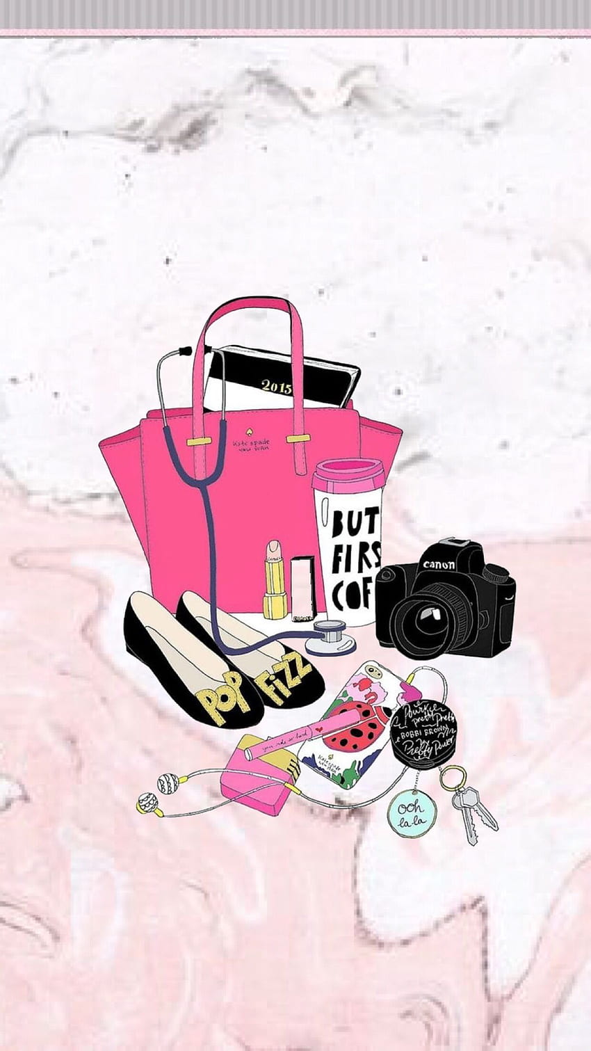Girly Einkaufstaschen-Hintergründe HD-Handy-Hintergrundbild