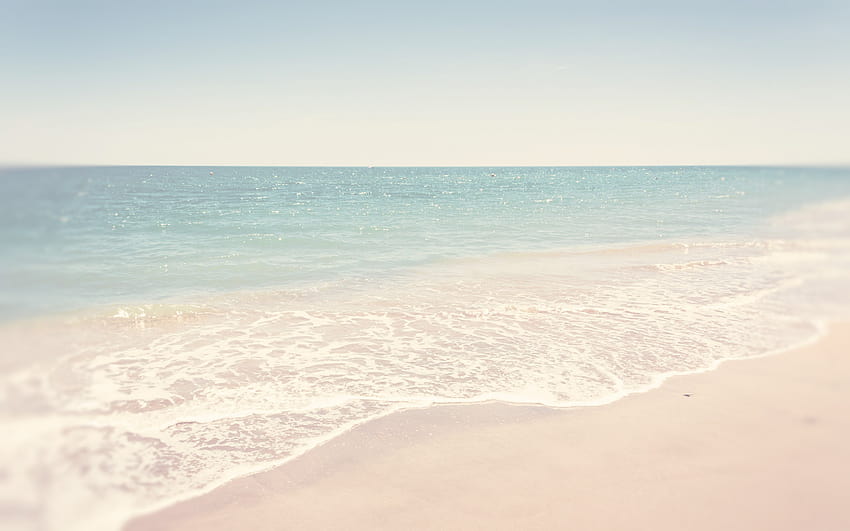 pantai musim panas yang estetis Wallpaper HD