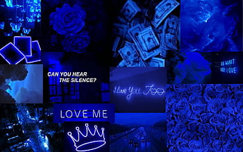 Blue Beauty aesthetic black flower rose HD phone wallpaper  Peakpx
