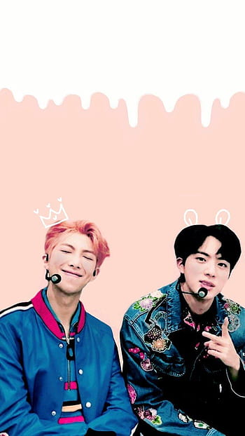 Lockscreen by me with Namjin💞 Namjoon and Jin | Namjin, Namjoon, Seokjin  bts