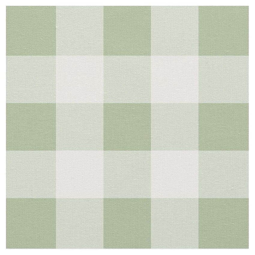 Sage Green and White Gingham Pattern Fabric, sage green aesthetic HD phone wallpaper